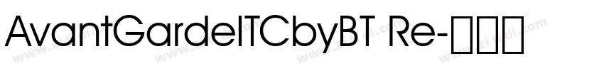 AvantGardeITCbyBT Re字体转换